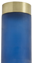 Cargar imagen en el visor de la galería, Jarrón Twist, azul/latón
