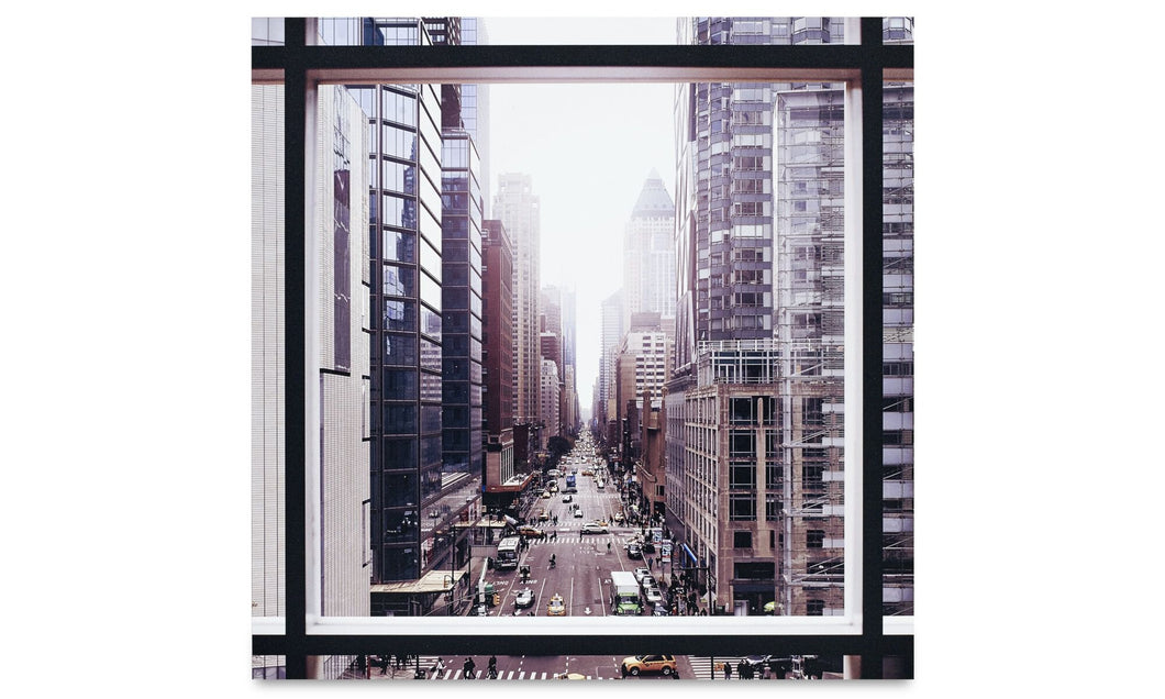 Impresiones en metal City, calle de Manhattan, varios colores. A40xL40cm.
