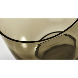 Jarrón de vidrio Lucid, gris oscuro