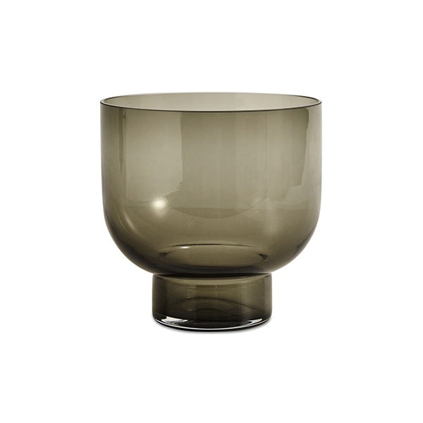 Jarrón de vidrio Lucid, gris oscuro