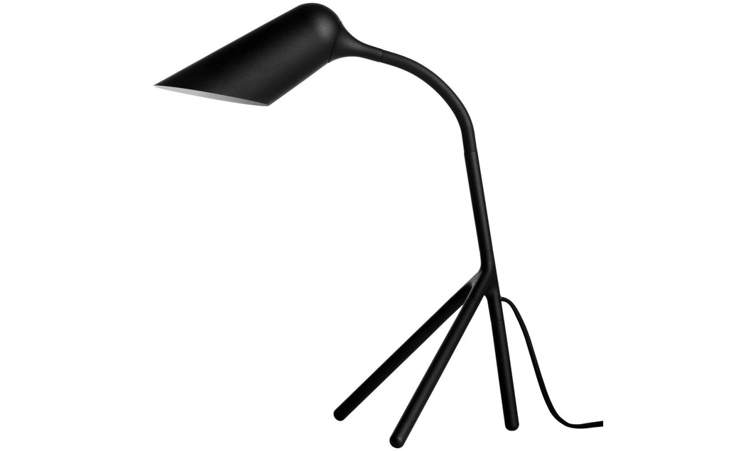 Lámpara de mesa Curious, metal negro  x1 con detalles
