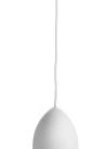 Lámpara de techo Dot, cristal blanco con superficie cóncavo-convexa