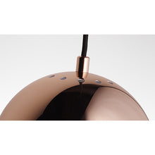 Cargar imagen en el visor de la galería, Lámpara de techo Ball, metal con acabado cobrizo. Ø18cm.
