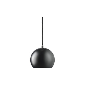 Lámpara de techo Ball, metal negro mate. Ø18cm.