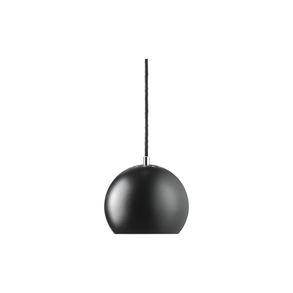 Lámpara de techo Ball, metal negro mate. Ø18cm.