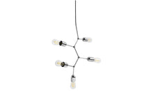 Cargar imagen en el visor de la galería, Lámpara de techo Five, cromado. L18xF18xL65cm.
