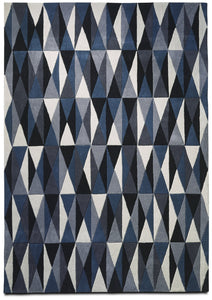 Alfombra Recur, azul. L170xL240 cm