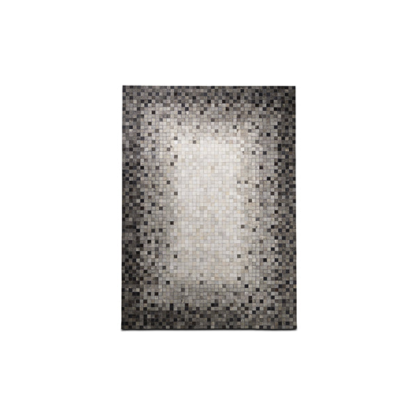 Alfombra Random, piel de vaca gris