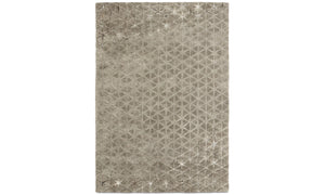Alfombra Angular, gris cálido. L170xL240cm.