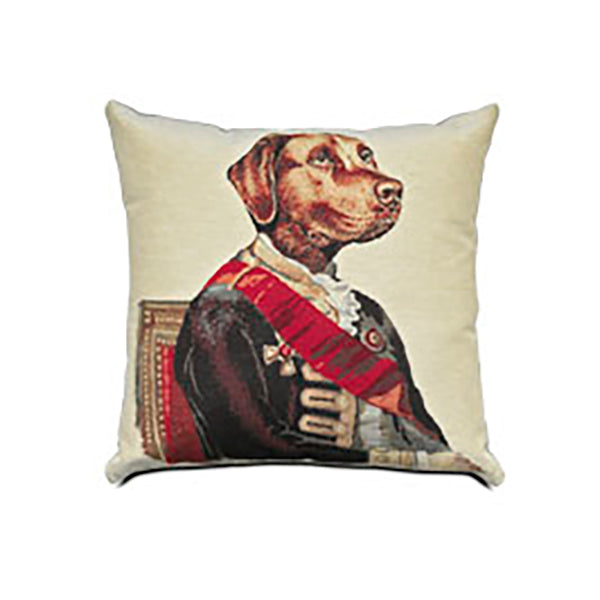 -x04 Cushion Sir Dog, white