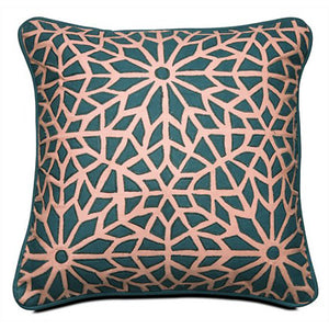 Cojín, """Mosaico"", verde jade"