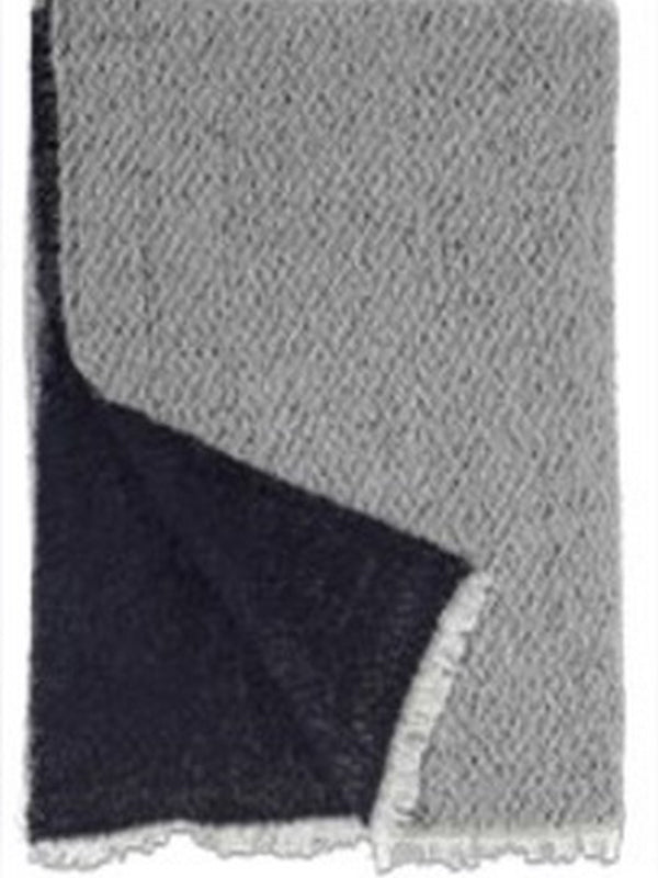 Manta Classic, marfil/negro