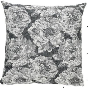 Cojín Rosa gialla, beige/gris marengo