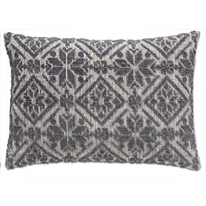 Cojín Anis, gris oscuro/beige. L40xL59cm.