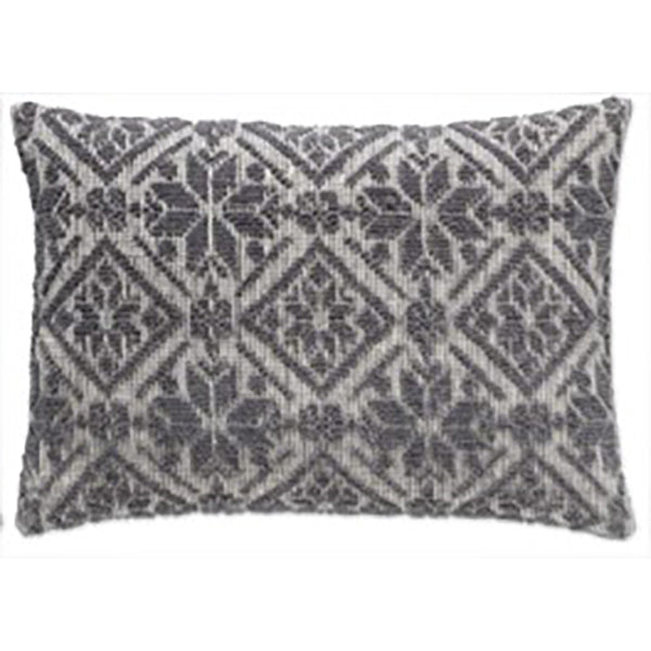 Cojín Anis, gris oscuro/beige. L40xL59cm.