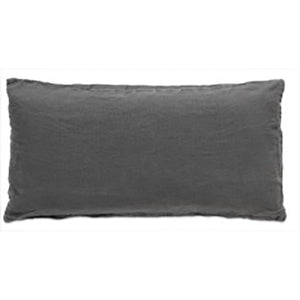 Cojín Linen washed, gris.