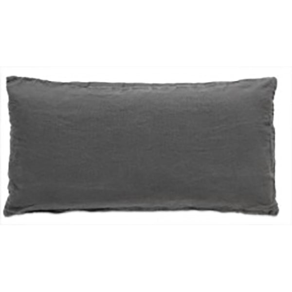 Cojín Linen washed, gris.