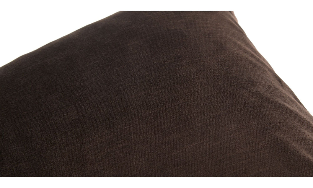 Cojín Velvet, marrón oscuro. L45xL59c