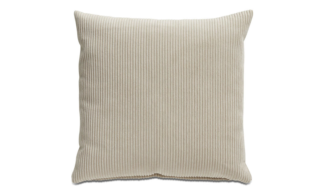 Cojín Cord, beige. L43xL43cm.