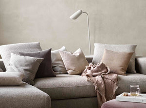 Cojín Cord, beige. L43xL43cm.