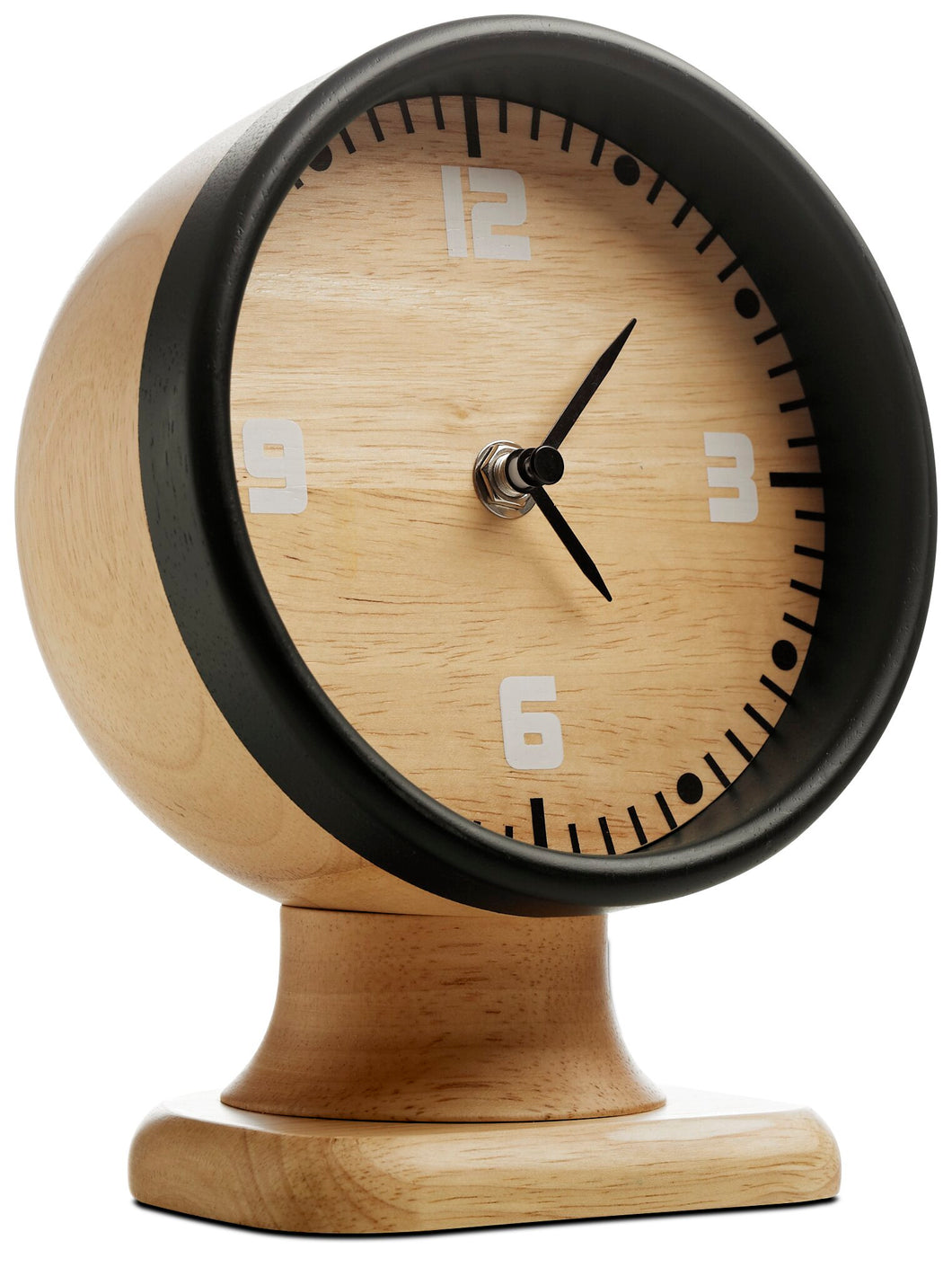 [smartville] Reloj smartville, madera de caucho/negro