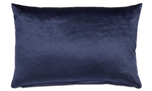 Cojín Velvet, azul oscuro. L40xL59cm.