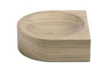 Plato Living, roble. A4xL12xL12cm.