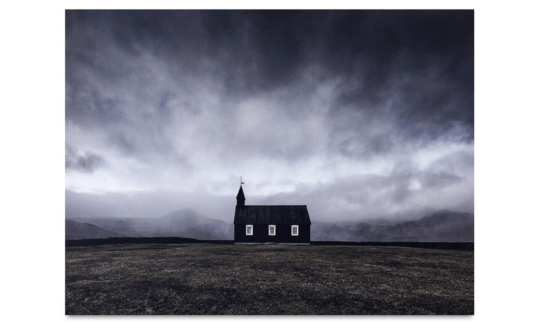 Impresión metálica Church, gris oscuro/colores diversos