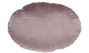 Cojín Oval velvet, lila claro. L35xL45cm.